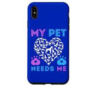 My Pet Needs Me Suicide Emotional Support Pets Dog Boy Girl Case for iPhone XS Max