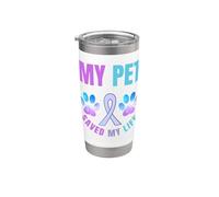 My Pet Saved My Life Suicide Emotional Support Paws Stainless Steel Insulated Tumbler