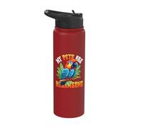 My Pets are Macawsome Macaw Parrot Stainless Steel Insulated Water Bottle
