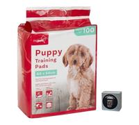 My Pets Puppy Training Pads 60 x 54 cm, With 5 layers of protection, built-in odour control and built-in attractant for puppies (pack of 100)