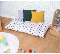 My Photostation.com Toddler Cushion for Climbing Arch Montessori Rocker Cushion Set Climbing Arch Pillow Floor Cushion Toddler Nap Mat - Cute Stars Black