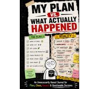 My Plan vs. What Actually Happened: An Unnecessarily Honest Journal for Plans, Chaos, Excuses & Questionable Decisions