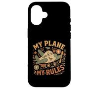 My Plane My Rules - Funny Aviation Pilot Quote for Men Women Case for iPhone 16