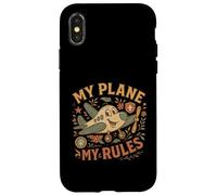 My Plane My Rules - Funny Aviation Pilot Quote for Men Women Case for iPhone X/XS