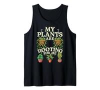 “My Plants are Rooting for Me” Cozy Plant Art Tank Top