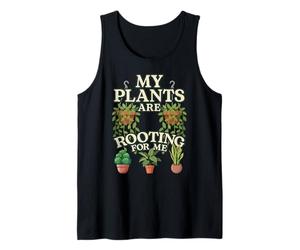 “My Plants are Rooting for Me” Cozy Plant Art Tank Top