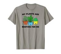 My Plants are Rooting for Me Funny Cute Pun T-Shirt