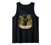 My Plants are The Only Drama I Need Black Cat Tank Top