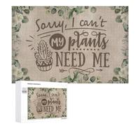 My Plants Need Me Jigsaw Puzzle, 1000 PCS, Indoor Activity for The Home, A Relaxing Challenge for Adult Puzzle Enthusiasts