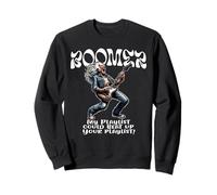 My Playlist Can Beat Up Your Playlist Fun Baby Boomer Design Sweatshirt