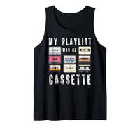My Playlist was On Cassette Retro Tape Nostalgia Vintage Tank Top
