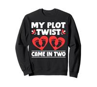 My Plot Twist Came In Two Twin Mom Mother Sweatshirt
