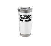 My Pomsky Found Me At The Shelter Stainless Steel Insulated Tumbler