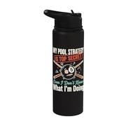 My Pool Strategy is Top Secret I Don't Know What I'm Doing Stainless Steel Insulated Water Bottle