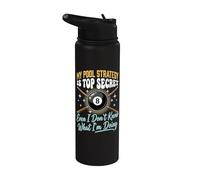 My Pool Strategy is Top Secret I Don't Know What I'm Doing Stainless Steel Insulated Water Bottle
