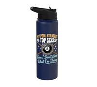 My Pool Strategy is Top Secret I Don't Know What I'm Doing Stainless Steel Insulated Water Bottle