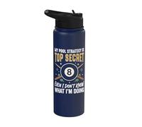 My Pool Strategy is Top Secret I Don't Know What I'm Doing Stainless Steel Insulated Water Bottle