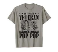 My Pop Pop Is My Favorite Veteran US Flag Veterans Day T-Shirt