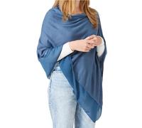My Posh Shop Light Weight Wool Mix Poncho (Denim)