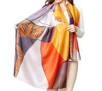 My Posh Shop Picasso Portrait Style Summer Silk Blend Scarf