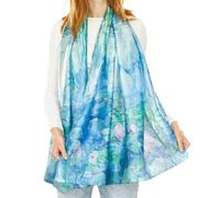 My Posh Shop Water Lilies Monet Silk Blend Scarf