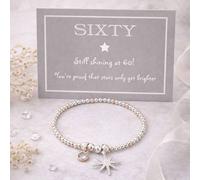 My Posh Shop Women's 60th Birthday Star Charm Stretch Bracelet My Posh Shop Multicolor One Size