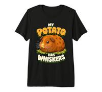 My Potato Has Whiskers Cavy Lover Owner Stuff Guinea Pig Premium T-Shirt