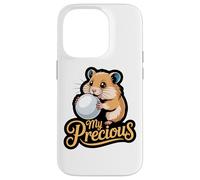 My Precious Hamster Holding Pearl Cute Animal Meme Case for iPhone 14 Pro