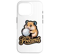 My Precious Hamster Holding Pearl Cute Animal Meme Case for iPhone 16 Pro