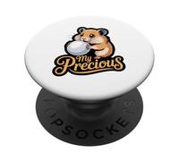 My Precious Hamster Holding Pearl Cute Animal Meme PopSockets Adhesive PopGrip