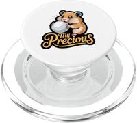 My Precious Hamster Holding Pearl Cute Animal Meme PopSockets PopGrip for MagSafe