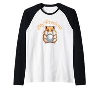 My Precious Hamster Holding Pearl Cute Pet Lover Raglan Baseball Tee