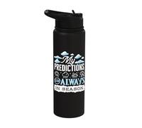 My Predictions Weather Forecaster Weatherman Stainless Steel Insulated Water Bottle