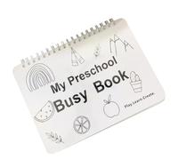 My Preschool Busy Book Set Thick Comprehensive Toddler Busy Book Set 12 Engaging Themes Educational Preschool for Travel and Fun Learning