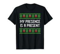 My presence is a present ugly Christmas sweater T-Shirt