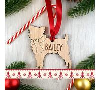 My Pretty Little Gifts Personalised Christmas Tree Dog Bauble - Choose from 80 Breeds - Gift Boxed.