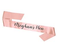 My Pretty Little Gifts Personalised Hen Party Sashes - Rose Gold (Font 4)