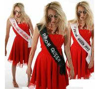 My Pretty Little Gifts Personalised Zombie Prom Queen Sash - Halloween Zombie Fancy Dress Costume Outfit Idea