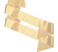 My Pretty Little Gifts Plain Sashes Pack of 2 - Blank Satin Sash - Many Colours - Create and Make your own - DIY Unprinted - Birthday Party Pageant Wedding Hen Party Festival (Gold)