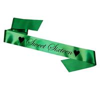 My Pretty Little Gifts Sweet Sixteen Sash - Green
