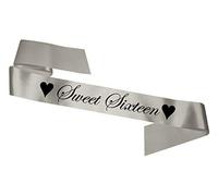 My Pretty Little Gifts Sweet Sixteen Sash - Silver