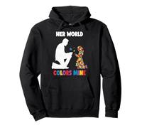 My Pride Father Daughter Autistic Kids Autism Awareness Dad Pullover Hoodie