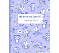 MY PRIMARY JOURNAL : CUTE LEMURS I LOVE - NEON PURPLE PATTERN