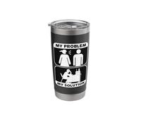 My Problem My Pictogram Dad Amateur Radio Ham Radio Operator Stainless Steel Insulated Tumbler