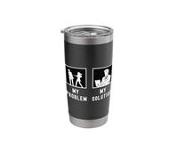 My Problem My Pictogram Dad Dispatch Operator 911 Dispatcher Stainless Steel Insulated Tumbler