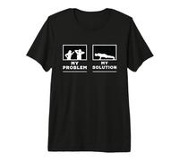 My Problem My Pictogram Dad Loves Meditation Pilates Lover Premium T-Shirt