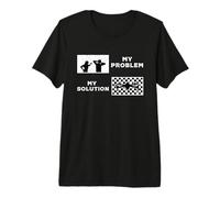 My Problem My Pictogram Dad Mom FPV Quadcopter Drone Racing Premium T-Shirt