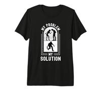 My Problem My Pictogram Dad Mom Loves Bocce Game Bocce Ball Premium T-Shirt