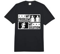 My Problem My Pictogram Dad Mom Loves Mud Run Trail Runner Comfort Colors Adult Heavyweight T-Shirt