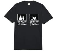 My Problem My Pictogram Mom Dad Loves Farming Poultry Farmer Comfort Colors Adult Heavyweight T-Shirt